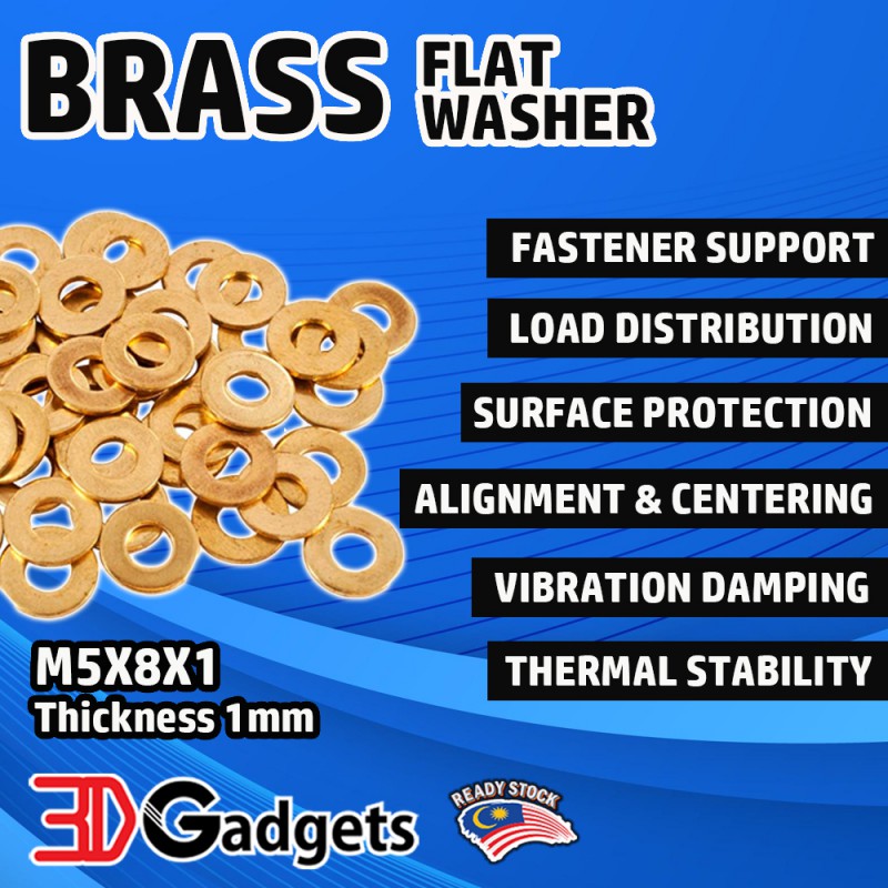 M5 Brass Washer - 1pc