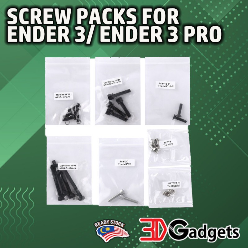 Screw Packs for Ender 3 Pro 3D Printer