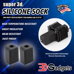 Super 3d. Silicone Sock 3rd Party Replacement for Bambu Lab X1 Series / P1P FDM 3D Printer
