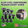 Alloy Steel Countersunk Head Hexagon Socket Screw M3 M4 for Resin 3D Printer
