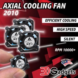 Axial Brushless Cooling Fan 2010 5V /12V/ 24V for 3D Printer