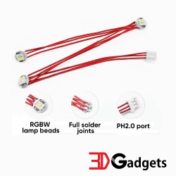 Neopixel RGBW LED Wired Kit for Voron 2.4 3D Printer Stealthburner Hotend Light Bar
