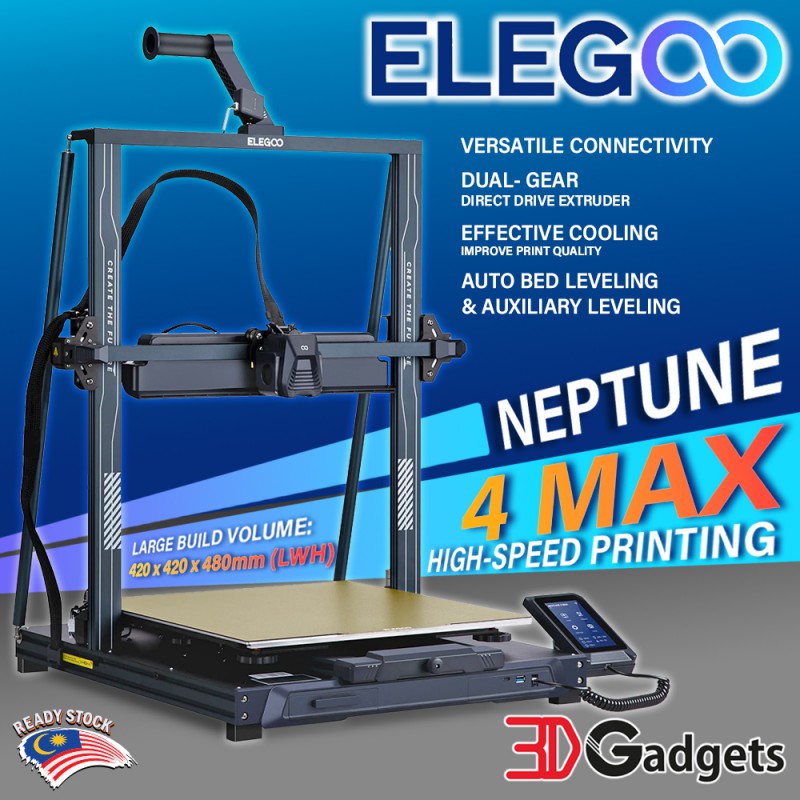 Elegoo Neptune 4 Max Semi-DIY FDM 3D Printer