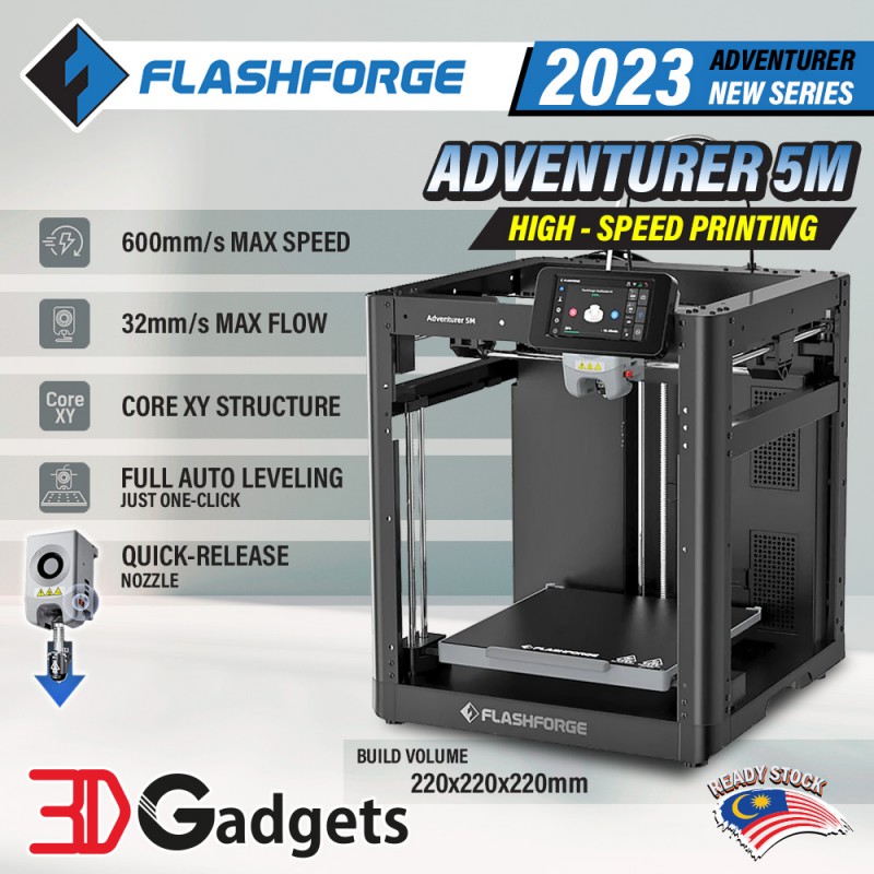Adventurer 5M Series 3D Printer 3D Gadgets Malaysia