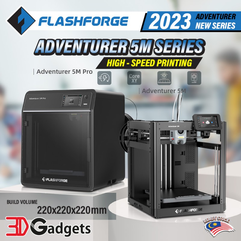 Flashforge Adventurer 5M Series | 600mm/sec 3D Printer