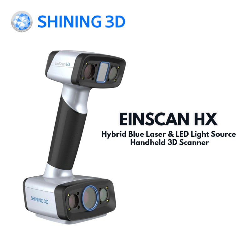 Shining3D EinScan HX | Hybrid Blue Laser & LED Light Handheld 3D Scanner Industrial