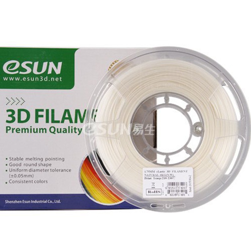 eSUN 3D Filament eLastic 1.75mm -Natural
