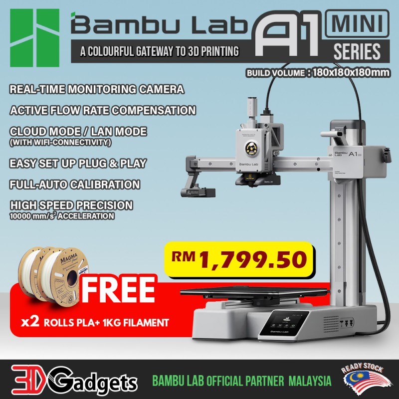 BAMBU LAB A1 MINI / A1 MINI AMS LITE FDM 3D PRINTER