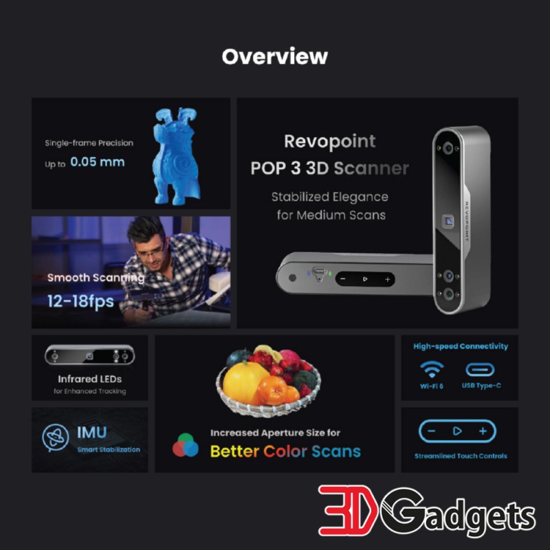 Revopoint POP 3 - Advanced Edition 3D Scanner | 3D Gadgets Malaysia