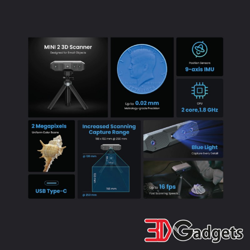 Revopoint MINI 2 - Advanced Edition 3D Scanner | 3D Gadgets Malaysia