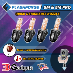 Flashforge Adventurer 5M & 5M Pro Quick Detachable Nozzle (0.25mm / 0.4mm / 0.6mm / 0.8mm)
