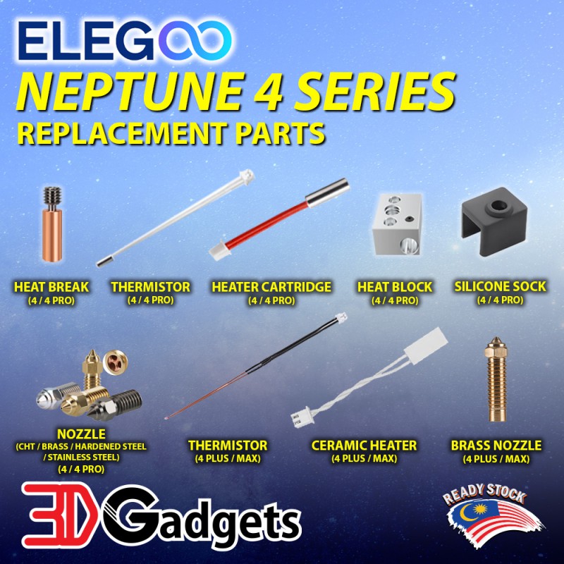 Replacement Nozzle For Elegoo Neptune 4 / 4 Pro FDM 3D Printer