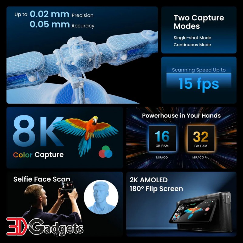 All-in-one 3D Scanner for Professional Applications - Revopoint MIRACO