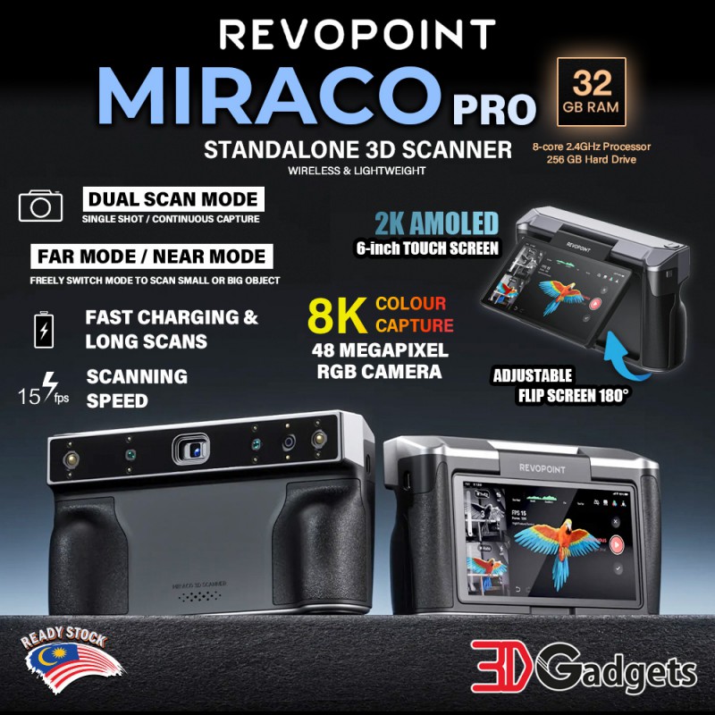 Revopoint MIRACO PRO - All-in-one Standalone 3D Scanner