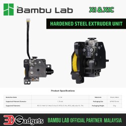 Bambu Lab X1 & X1C Hardened Steel Extruder Unit for 3D Printer