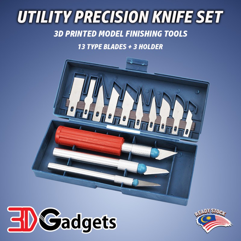 Utility Precision Knife Set 3D Printed Model Finishing Tool