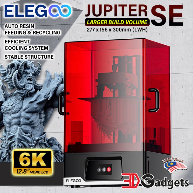 ELEGOO JUPITER SE 6K HIGH RESOLUTION MSLA 3D PRINTER