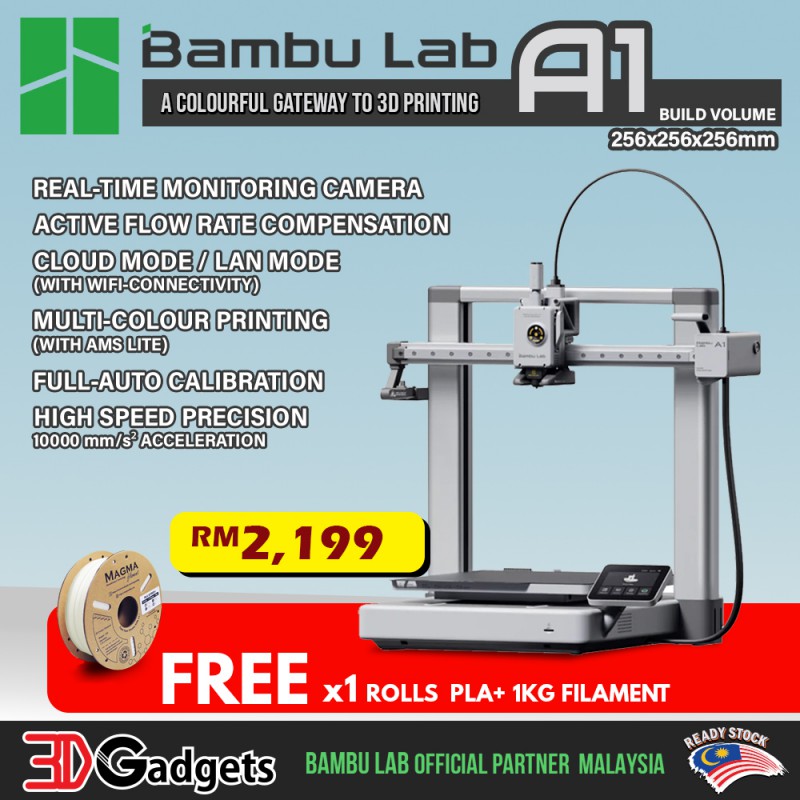 BAMBU LAB A1/ A1 COMBO AMS LITE HIGH SPEED FDM 3D PRINTER