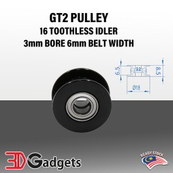 GT2 Pulley 16 Toothless...