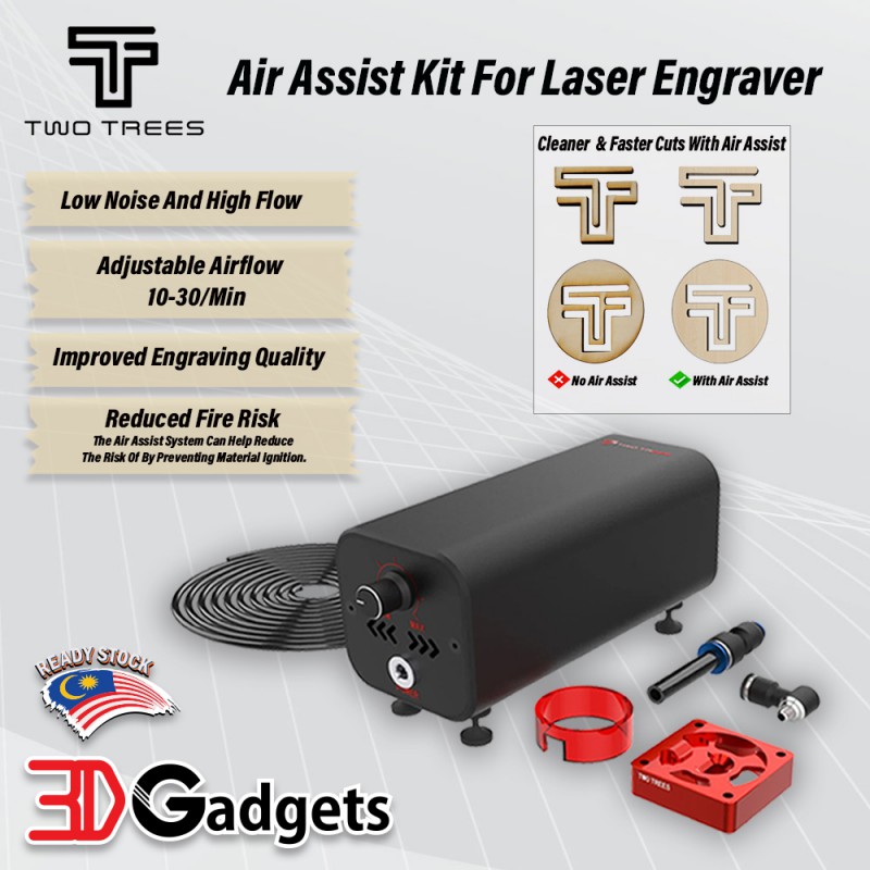 Two Trees Air Assist Kit X1 Model with Adjustable Airflow 10- 30L/min