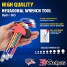 High Quality Hexagonal Wrench Tools with Ball head (9 pcs/ Set)