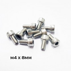 Stainless Steel M4 Hexagonal Socket Screw - 10 pcs