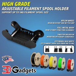 High Grade Full Metal Spool Holder with Adjustable Width