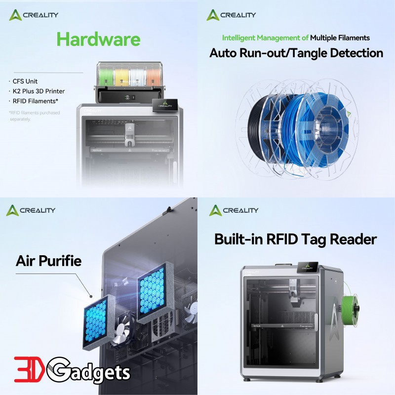 Creality K2 Plus Combo FDM 3D Printer | 3D Gadgets Malaysia.