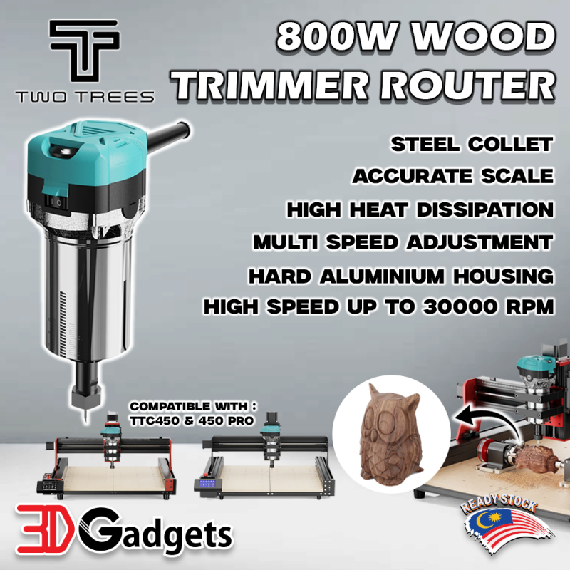 Two Trees 800W Wood Trimmer Router For TTC450 & TTC450 Pro