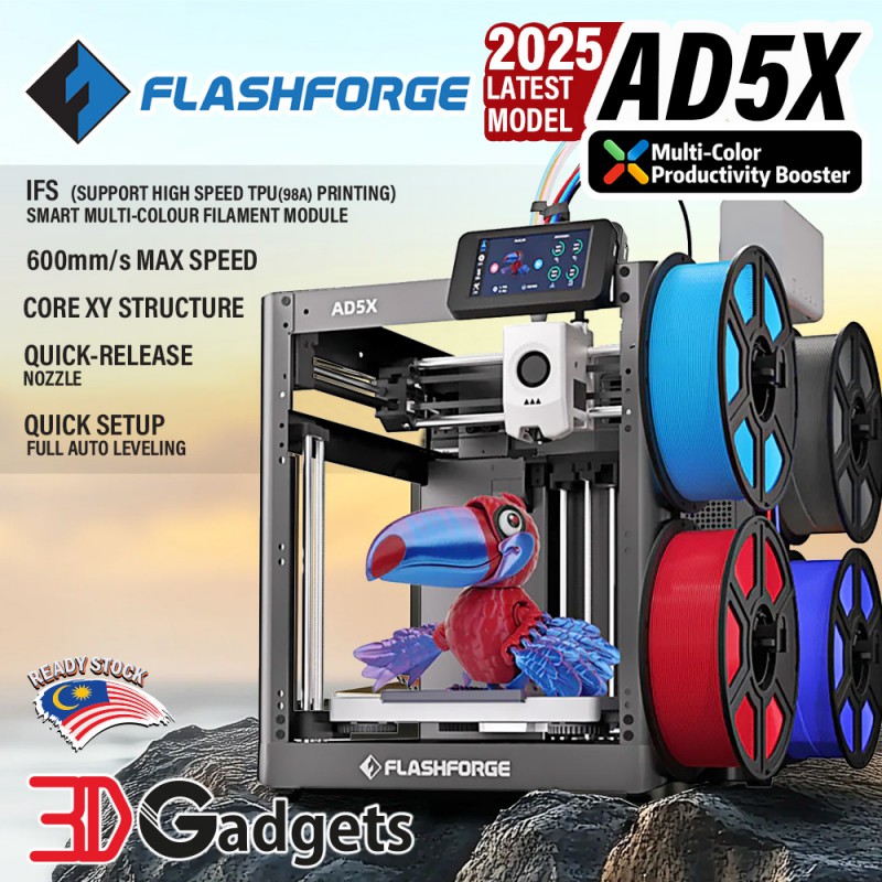 Flashforge AD5X Multi-colour High Speed FDM 3D Printer