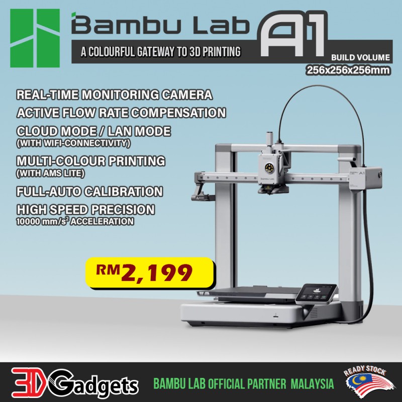 BAMBU LAB A1/ A1 COMBO AMS LITE HIGH SPEED FDM 3D PRINTER