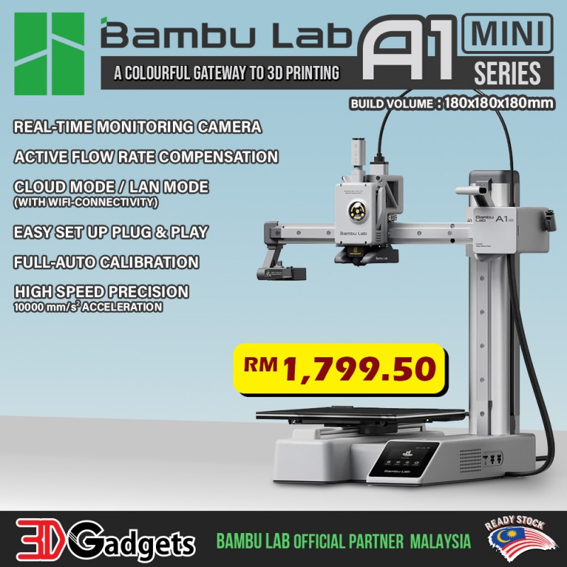 BAMBU LAB A1 MINI / A1 MINI AMS LITE FDM 3D PRINTER
