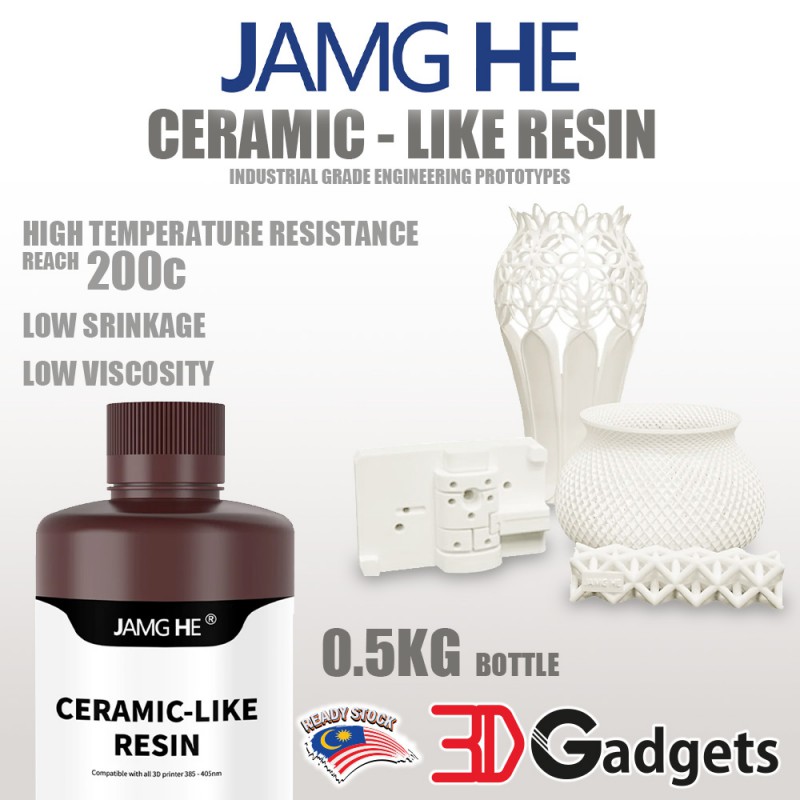 Jamg He Ceramic - Like Resin Photopolymer UV Resin-0.5KG