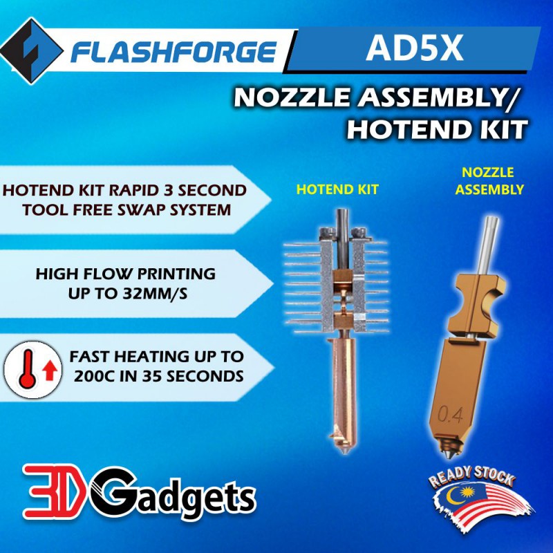 Flashforge AD5X Nozzle Assembly/ Hotend Kit for AD5X Hotend Replacement