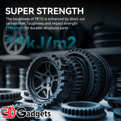 Sunlu PETG-CF FDM 3D Printer Filament 1.75mm 1kg