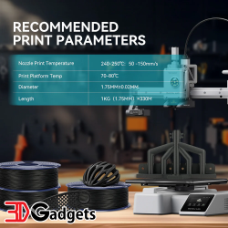 Sunlu PETG-CF FDM 3D Printer Filament 1.75mm 1kg