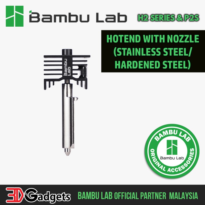 Bambu Lab H2 Series & P2S Hotend with Nozzle (Stainless Steel/Hardened Steel)