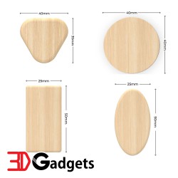 TOOCAA Laser Engrave Material - Wooden Keychain Multi-Shape (20pcs)