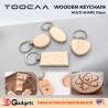 TOOCAA Laser Engrave Material - Wooden Keychain Multi-Shape (20pcs)