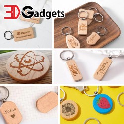 TOOCAA Wooden Keychain Multi-Shape (20pcs)