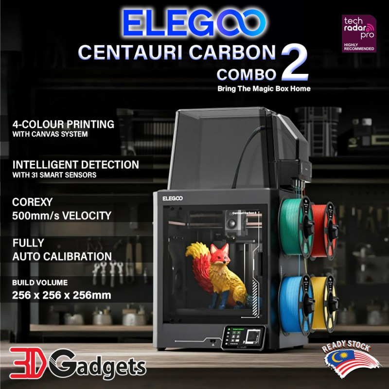 Elegoo Centauri Carbon 2 Combo with CANVAS 4-Color Printing FDM 3D Printer