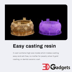 Magma x Jamghe Jewelry Castable X CAST Resin 500g for 3D Printer LCD MSLA Anycubic Elegoo Flashforge Phrozen