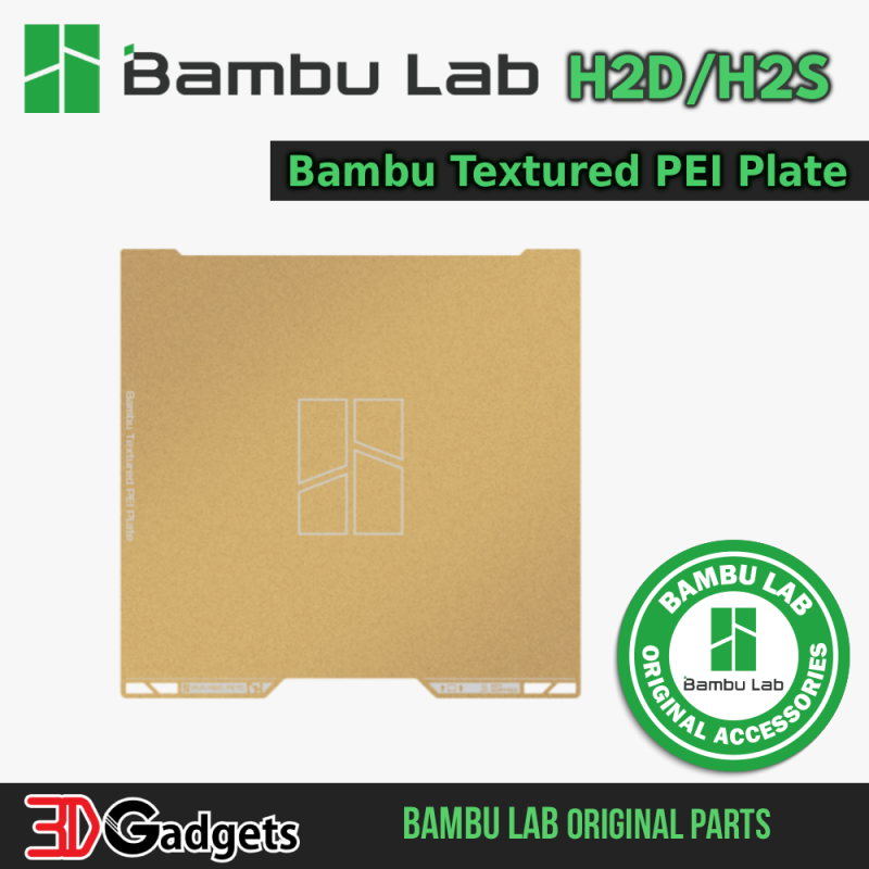 Bambu Lab Textured PEI Plate for H2D/H2S FDM 3D Printer