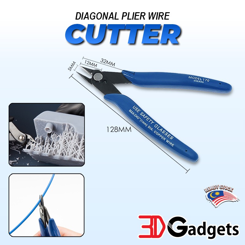 Diagonal Plier Wire Cutter for 3D Printing