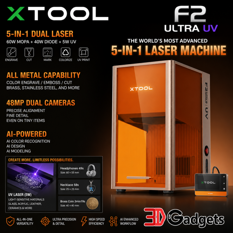 xTool F2 Ultra UV 5W UV Laser Engraver
