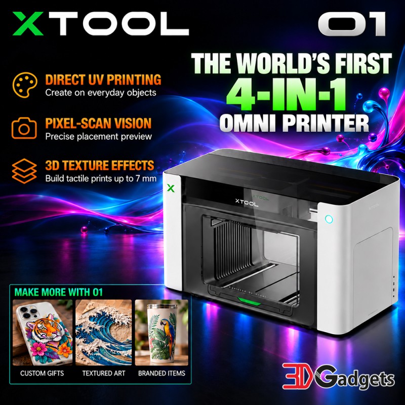 xTool O1 Omni Printer: The World’s First 4-in-1 Omni Printer