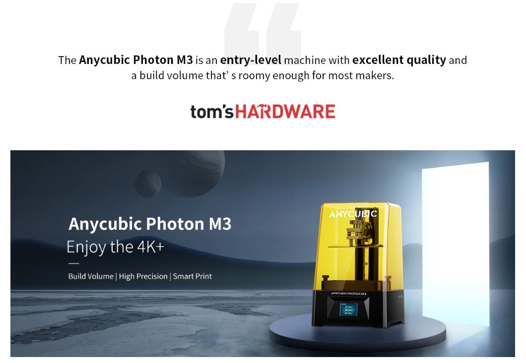 ANYCUBIC - “The level of quality that the Anycubic Photon