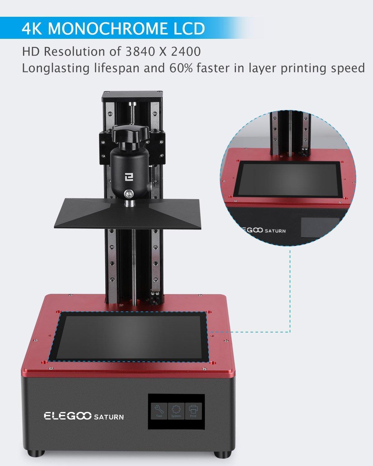 Elegoo Mars 3 (PRO) - Crystal Clear 4K MSLA 3D Printer PERFECT for